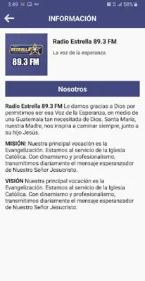 Radio Estrella 89.3 FM android App screenshot 0